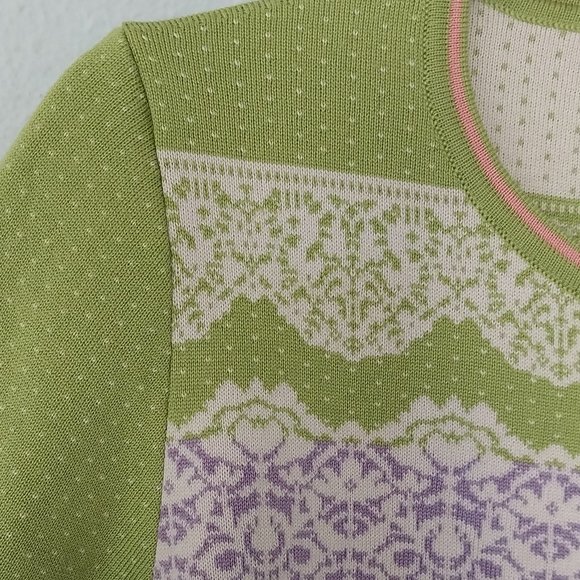 Oleana of Norway Vintage Silk and Merino Wool Blend Cardigan - Picture 5 of 8